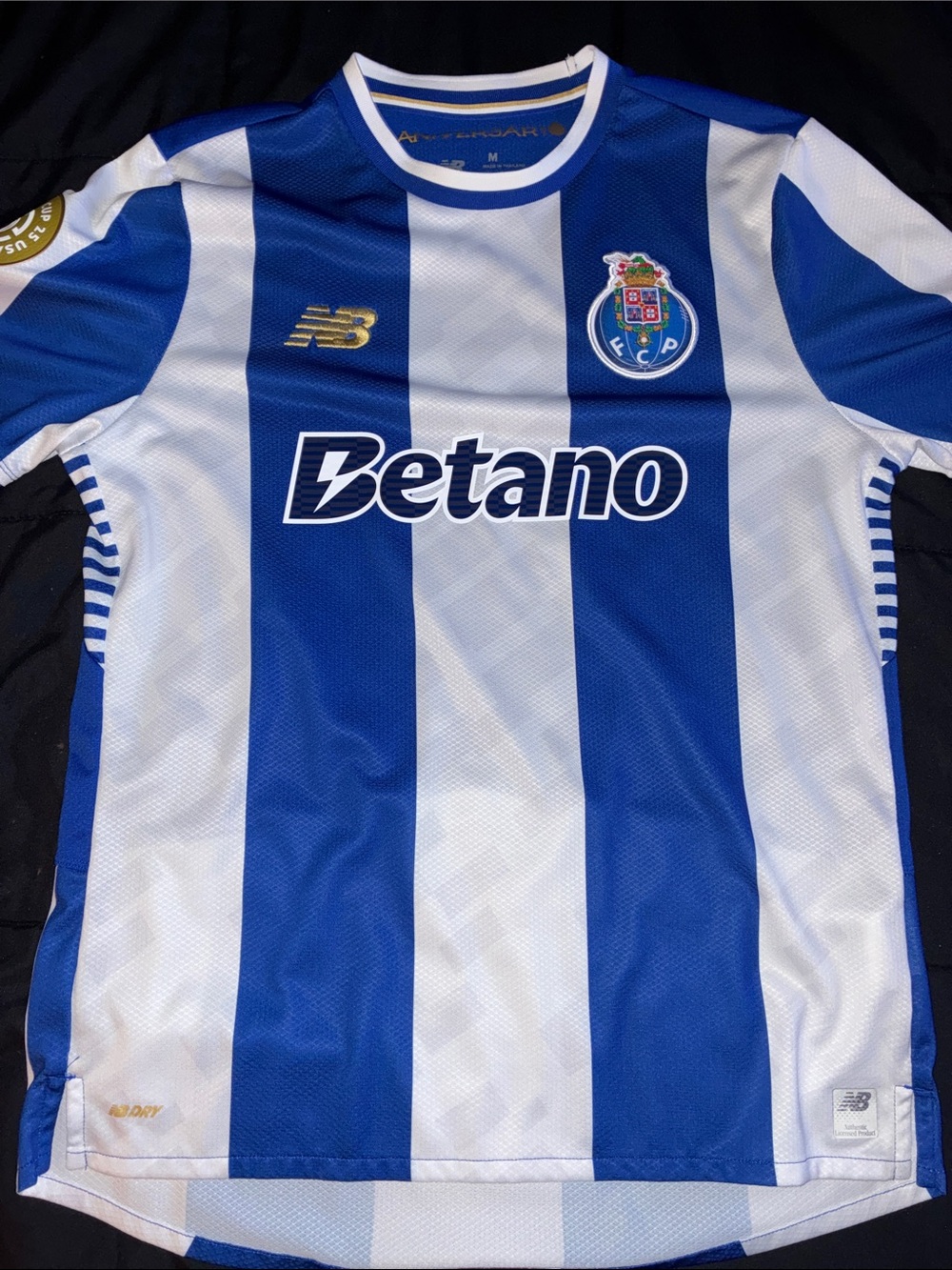 New Balance Kids FC Porto Home Jersey in Blue & White